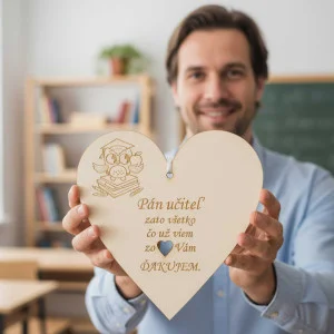 Wooden plaque 17cm - Thank you, Mr. Teacher (164) 2