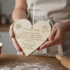 Holztabelle 17cm-Weihnachtsrezept