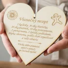 Wooden board 17cm - Christmas recipe