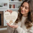 Holztabelle 17 cm - Schwester ist für mich ein Geschenk