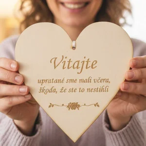 Wooden sign 17cm - Welcome