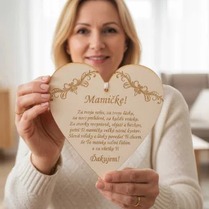 Wooden plaque 17cm - Mom 2