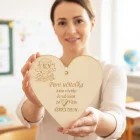 Wooden plaque 17cm - Thank you to Mrs. Teacher