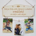 Holztisch 30x11 cm Seite an Seite Enkelkinder