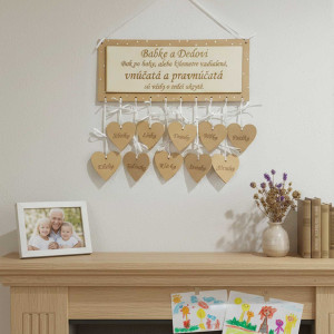 Table 30x15cm for grandma and grandpa (up to 10 hearts) 2