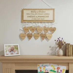 Table 30x15cm for grandma and grandpa (up to 10 hearts) 2