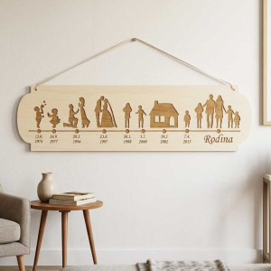 Holztisch Liebesgeschichte Breite 55cm nach Maß