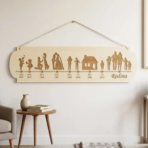 Wooden sign Love Story width 55cm custom made