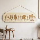 Holztisch Liebesgeschichte Breite 55cm nach Maß