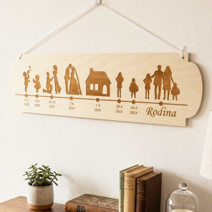 Holztisch Liebesgeschichte Breite 55 cm