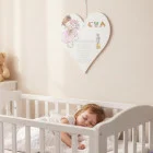 Tabuľka 25cm-Pravidlá detskej izby dievčatko