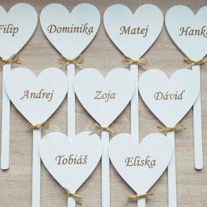 Výzdoba do kostola na 1. sväte prijímanie SRDCE s menom 2