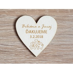 Hochzeitsmagnete B Frösche 55x55x3mm