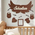 Gift for a newborn baby name on wings