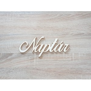 Die Inschrift "Kalender" mit abgerundeten Kanten für den Familienkalender