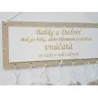 Tabuľka 30x15cm babke a dedkovi (do 7ks srdiečok)