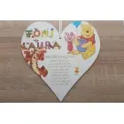 Table 25cm - Rules of the children's room Winnie the Pooh