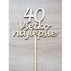 Wooden stake all the best 40