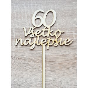 Wooden stake all the best 60