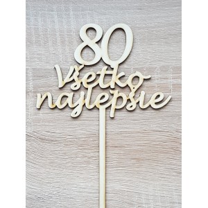 Holzpflock alles Gute 80