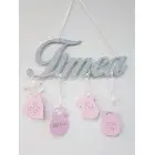 Darček pre novorodenca farba sivo-ružová svetlá