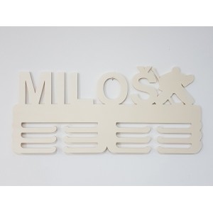 Wooden medal hanger with the name hockey goalkeeper 45cm 2