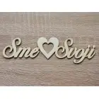 Drevený nápis-Sme svoji 178x50x3mm