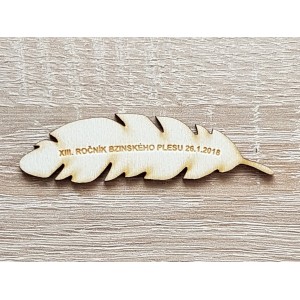 Advertising magnets feathers 100x25x3mm