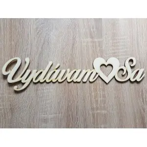 Wooden wedding sign Getting married 70x330x3mm 2