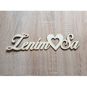 Wooden wedding sign Getting married 70x300x3mm 2