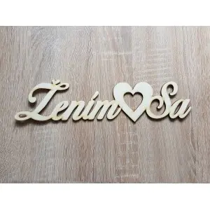 Wooden wedding sign Getting married 70x300x3mm 2