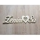 Holz Hochzeitsschild Ich heirate 70x300x3mm