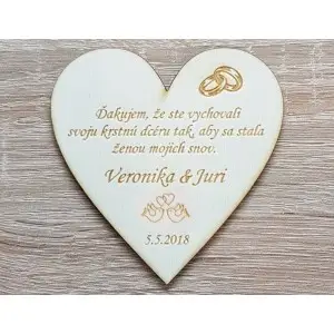 Svadobné magnetky veľké 9x9x0,3cm-krstnú dcéru