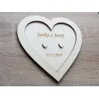 Tray for wedding rings with names