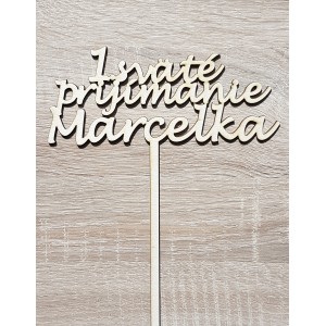 Holzstecker 1. heilige Kommunion MIT DEM NAMEN Elizabeth 2