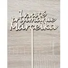 Drevený zapich 1.sväté prijímanie s MENOM Elizabeth