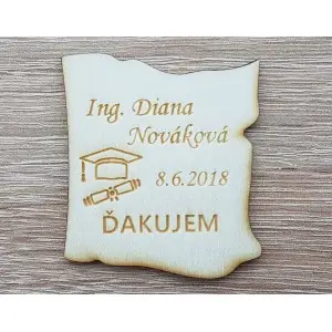 Magnete Promotion Hut und Diplom 5cm