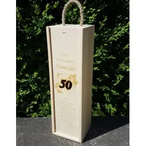 Holzverpackung für 1 Flasche