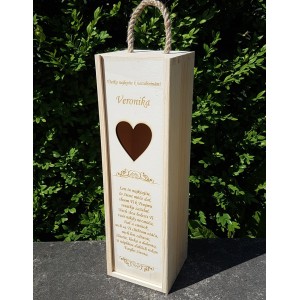 Wooden wine box