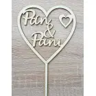 Drevený zápich Pán a Pani