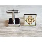 Men's wedding cufflinks square