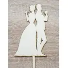 Holzstecker für Neuvermählte