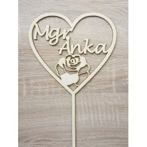 Wooden stake custom-made width 13cm