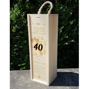 Wooden wine box