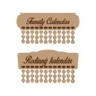 Sets of family calendars
