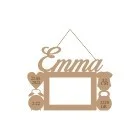 Photo frame with name and data