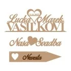 Hochzeitsprodukte aus Holz