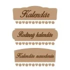 Holz Familienkalender