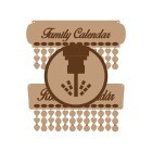 Rodinný kalendár frézovaný