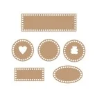 Holzböden für gehäkelte Körbe